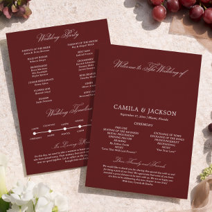 Convites Programa de Sapato Raso para Casamento Dramático O