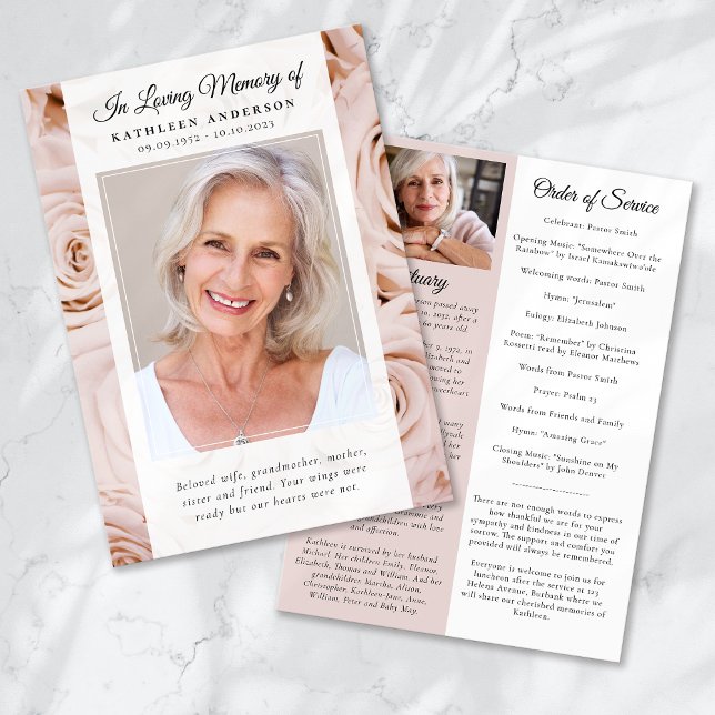 Convites Programa de Serviço Memorial Fotográfico de Rosas  (Criador carregado)