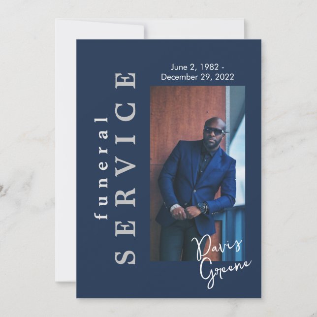 Convites Programa Funeral de Fotografia do Marinho do Servi (Frente)