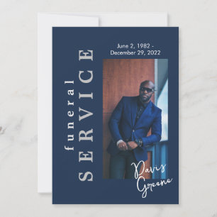 Convites Programa Funeral de Fotografia do Marinho do Servi