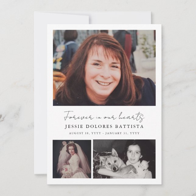 Convites Programa Funeral de Simpatia Memorial Multifotográ (Frente)