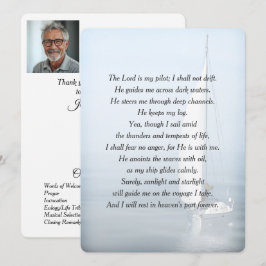 Convites Programa Funeral Verso do Marinheiro Inspiracional