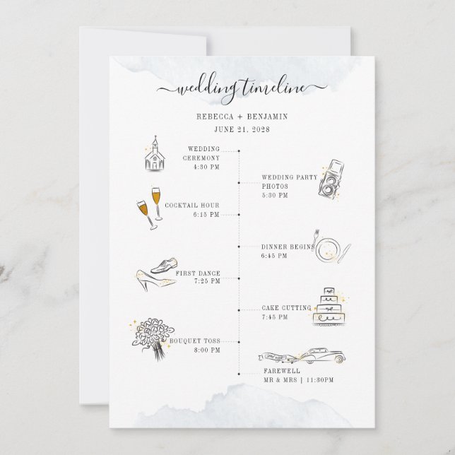 Convites Programa Ícones Modernos do Casamento (Frente)