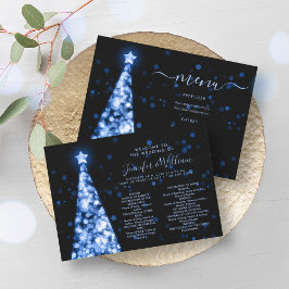 Convites Programa Marinho Azul de Casamento de Árvore Fest