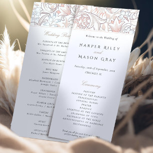 Convites Programa Ouro de Casamento Lily William Morris