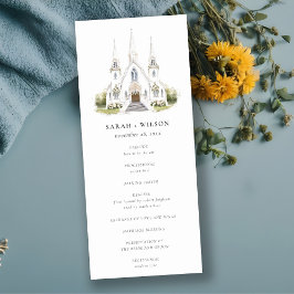 Convites Programa Simples de Casamento da Igreja Católica d