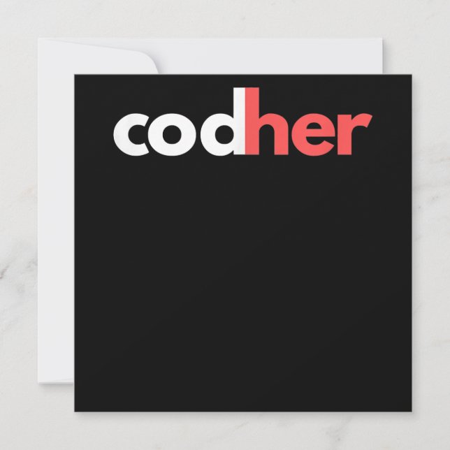 Convites Programadora da Codher Women Stem Engenheiro Amant (Frente)