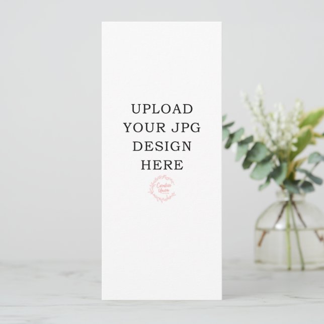 Convites Programas de Casamento Impressos 10cm x 23cm (Em pé/Frente)