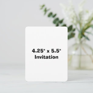 Convites Promoção de Marca Simples Redonda 4,25" x 5,5" 