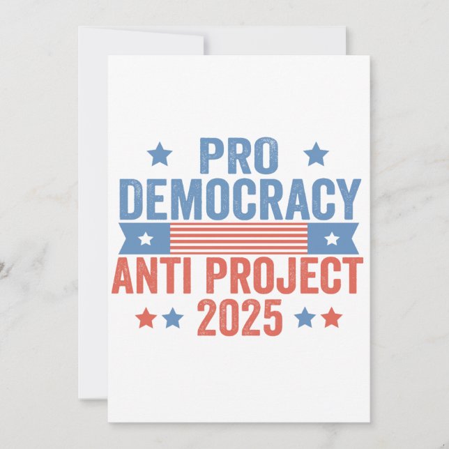 Convites Promotor-Democracia Anti Project 2025 Trump Republ (Frente)