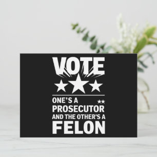 Convites Promotor versus Eleitor Criminoso Divertido Políti