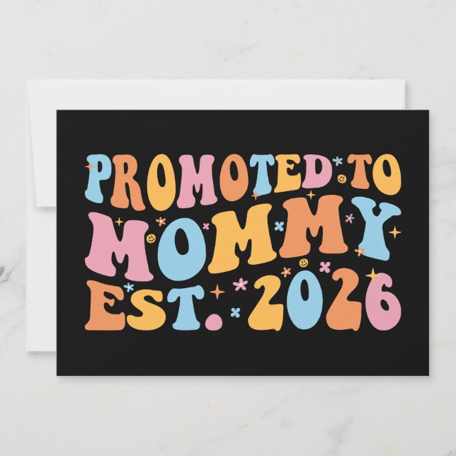 Convites Promovida a Mamãe Est. 2026 III (Frente)