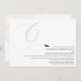 Convites Pronta para decolar C Casamento Inicial