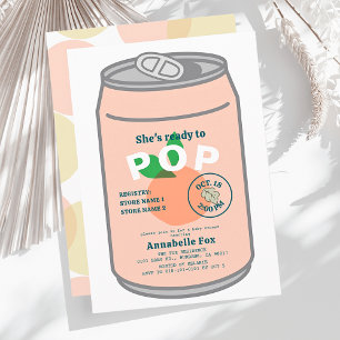 Convites Pronta para Estourar Lata de Refrigerante Rosa Fes