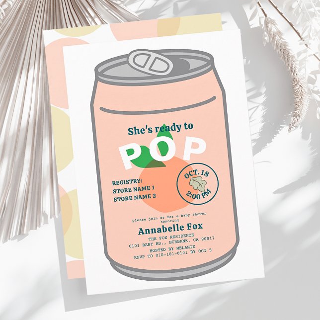 Convites Pronta para Estourar Lata de Refrigerante Rosa Fes (Criador carregado)