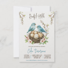 Convites Pronto para o Hatch! Chá de fraldas De Aves De Afi