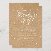 Pronto para Pop Chá de fraldas / Pulverizar Coraçõ