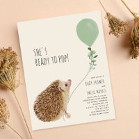 Pronto para Pop Hedgehog Balão Verde