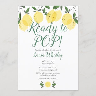 Convites Pronto para POP Lemons Baby Shower