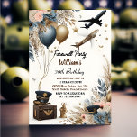 Convites Pronto para Viagem Surprise Globe Farewell anivers<br><div class="desc">Prepare-se para uma celebração memorável com o nosso Convite para aniversário de 30 anos "Pronto Viagem Surpresa do Globo"! Junte-se a nós como nos despedimos aos anos 20 e acolha uma nova década cheia de aventuras. O design do globo define a palco de uma jornada de surpresas e entusiasmos. Prepare-se...</div>