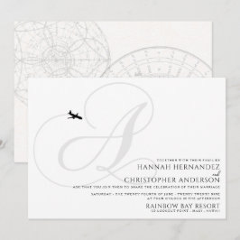 Convites Prontos para decolar um casamento inicial