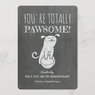 Convites Proposta Completamente Engraçada Da Bridesmaid