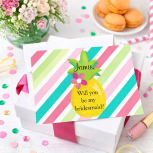 Convites Proposta da Bridesmaid do ananás