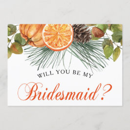 Convites Proposta da Elegante Rustic Autumn Bridesmaid