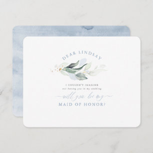 Convites Proposta de Bridesmaid de Madrinha de casamento Az