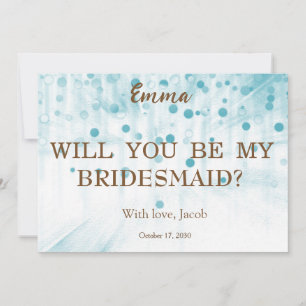 Convites Proposta de Bridesmaid de Script Mínimo de Leitura