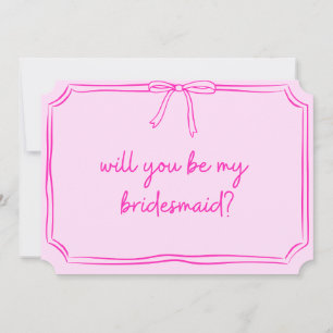 Convites Proposta de Bridesmaid do Arco de Coquetes Escrita