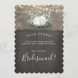 Convites Proposta de Bridesmaid do País Russo da Abóbora Br