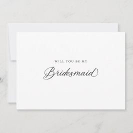Convites Proposta de Bridesmaid do Script Moderno do Elegan