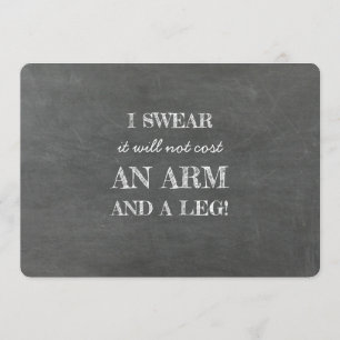 Convites Proposta de Bridesmaid sem Braço e Pernas Engraçad