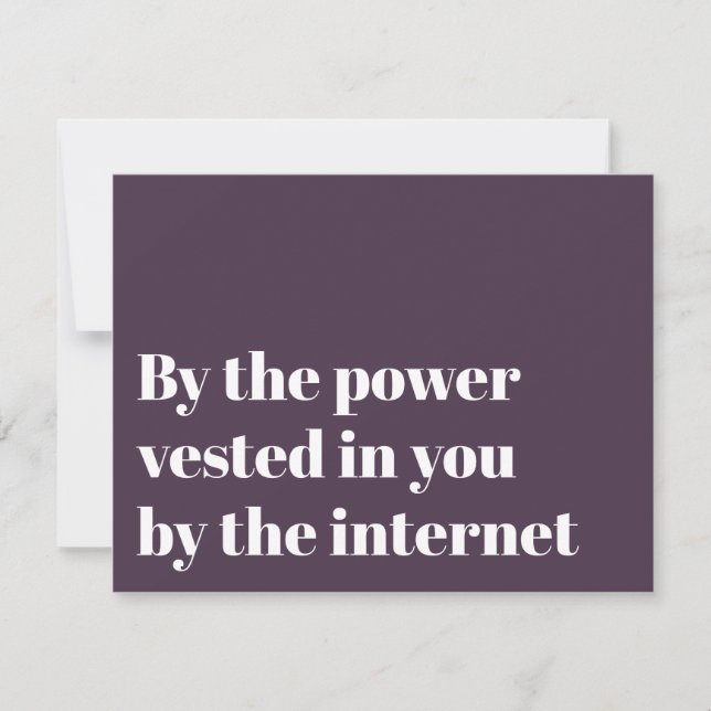 Convites Proposta de Cerimoniador Engraçada Casar Conosco C (Frente)