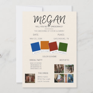 Convites Proposta de Dama de Honra