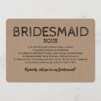 Proposta de Dicionário de Bridesmaid Noun Engraçad