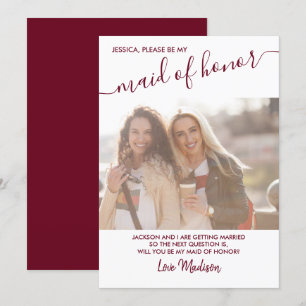 Convites Proposta de Fotografia Branca e madrinha de casame