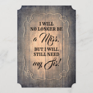 Convites Proposta de Madrinha de casamento/Casa