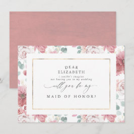 Convites Proposta de Madrinha de casamento de Bridesmaid de