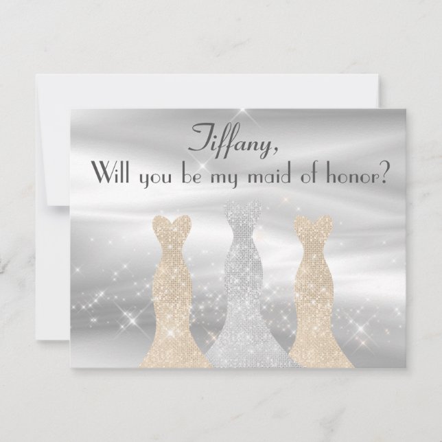 Convites Proposta de Madrinha de casamento de palhaços eleg (Frente)