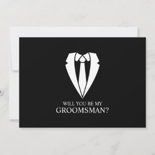 Convites Proposta de Padrinho de casamento de Casamento Neg
