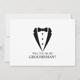 Convites Proposta de Padrinho de casamento de Terno Tuxedo 