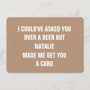 Convites Proposta de Padrinho de casamento Engraçado de Car