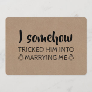 Convites Proposta engraçada bonito da dama de