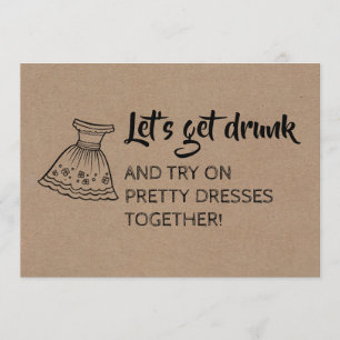 Convites Proposta engraçada da dama de honra/madrinha de