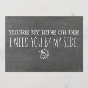 Convites Proposta engraçada da dama de honra/madrinha de