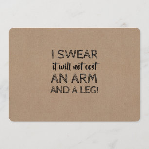 Convites Proposta Engraçada de Bridesmaid Sem Custo de Bra