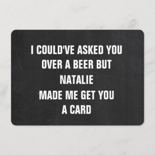 Convites Proposta engraçada de padrinho Personalizado Cartã