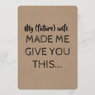 Convites Proposta engraçada HOMEM moderno do PADRINHO DE